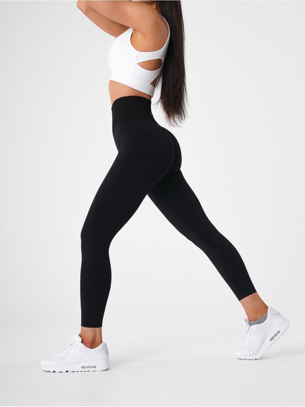 NWT NVGTN Black Seamless Leggings size XL